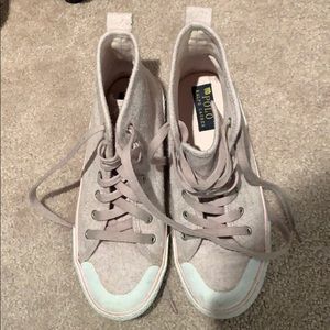 Pink High top sneakers